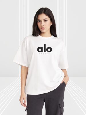 Alo Premium Cotton Drop Shoulder T-Shirt