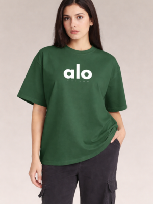 Alo Premium Cotton Drop Shoulder T-Shirt